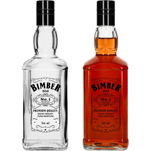 Boca Daniels 500 ml s čepom, natpis „Bimber OLD”, 1 kom.