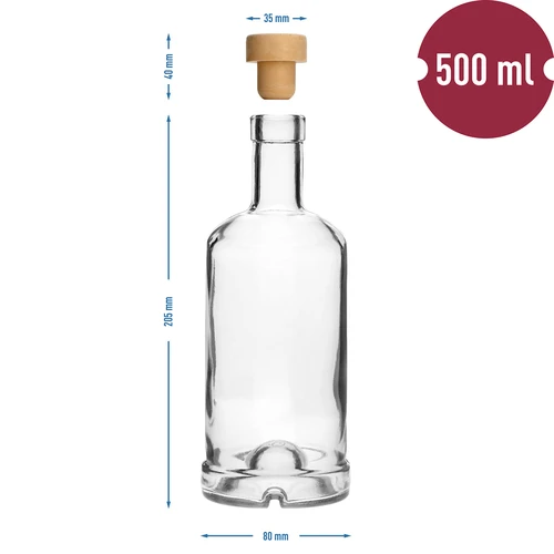 Boca Gabinetowa 0,5 L s čepom - 6