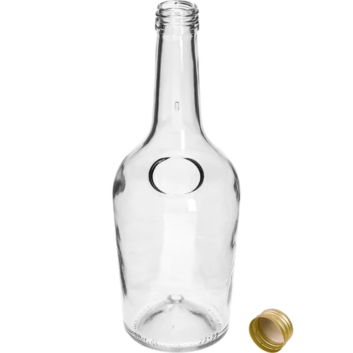 Boca GLORIA 0,5 L, sa zlatnim navojnim čepom fi 28, 1 kom. - 2