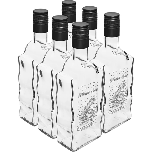 Boca Klasztorna 0,5 L s crnim navojnim čepom i motivom Djeda Božićnjaka - 4