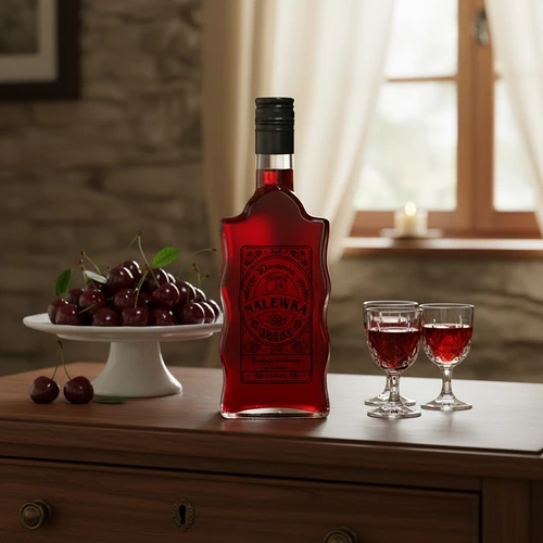 Boca Klasztorna 0,5 L s crnim navojnim čepom i natpisom Nalewka - 6