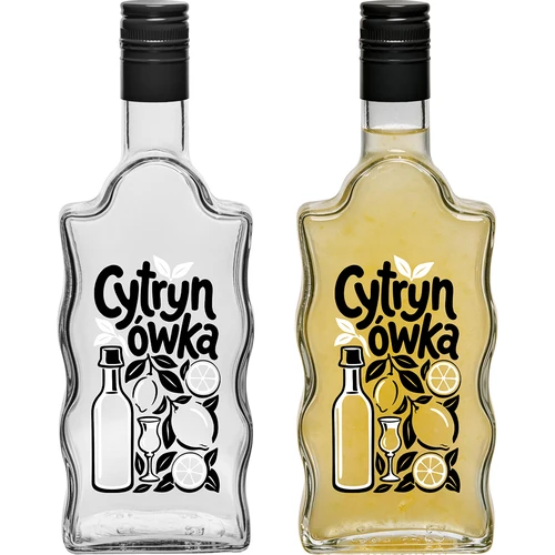 Boca Klasztorna 500 ml s navojnim čepom i natpisom „Cytrynówka”, uzorak 1 - 3