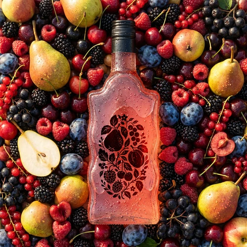 Boca Klasztorna 500 ml s navojnim čepom i otiskom „Voće”, uzorak 1 - 6