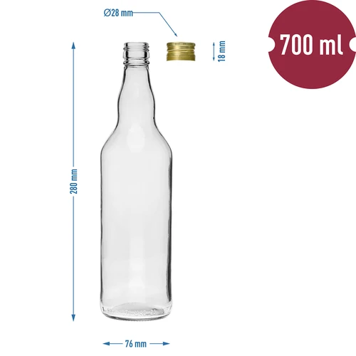 Boca „Monopol” 700 ml s čepom - 4 kom. - 6