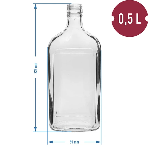 Boca Pljoska 500 ml s čepom, 6 kom. - 11