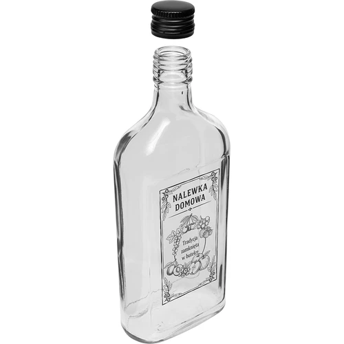 Pljosnata boca 500 ml s navojnim čepom, tisak „Domaća naljevina”, 1 kom. - 3