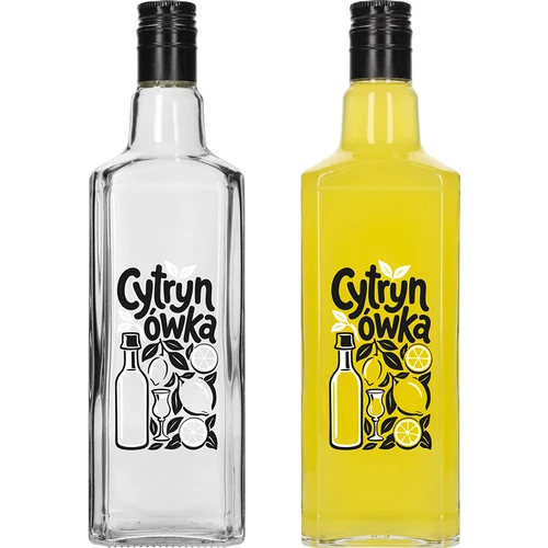 Boca Tynktura 500 ml s natpisom „Cytrynówka” i navojnim čepom - 3