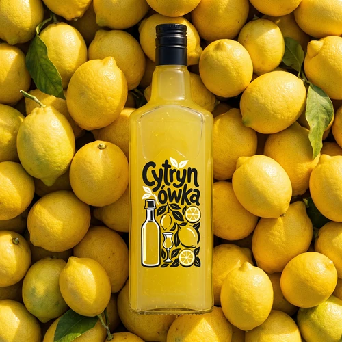 Boca Tynktura 500 ml s natpisom „Cytrynówka” i navojnim čepom - 6