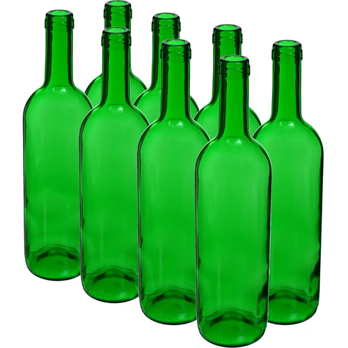 Boca za vino 0,75 L zelena - paket 8 kom.  - 1 