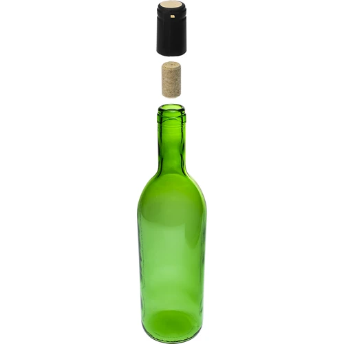 Boca za vino 0,75L s čepovima i kapicama - 12 kom. - 5