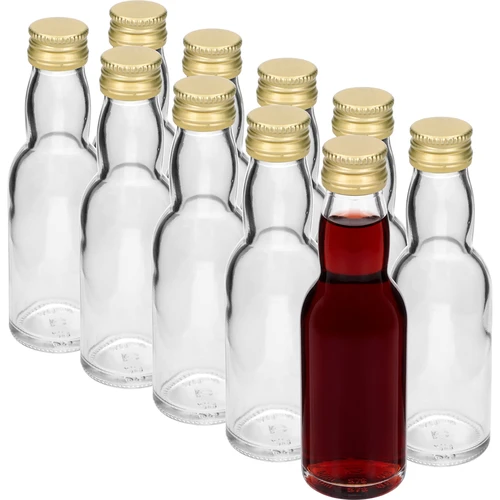 Bočica „Maluch” sa zlatnim navojnim čepom, 40 ml, 10 kom. - 2