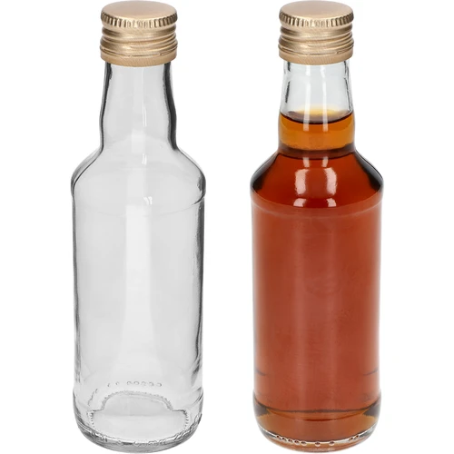 Klasična boca za žestice 200 ml, sa zlatnim navojnim čepom fi 28, 1 kom. - 3