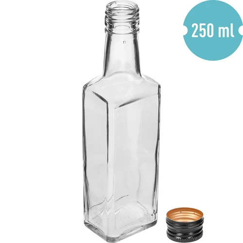 Bočica Receptura 250 ml, s crnim navojnim čepom, 1 kom. - 2
