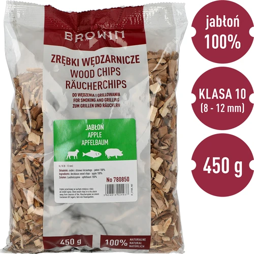 Čips za dimljenje/roštiljanje, jabukovina, 450 g, kl. 10 - 3