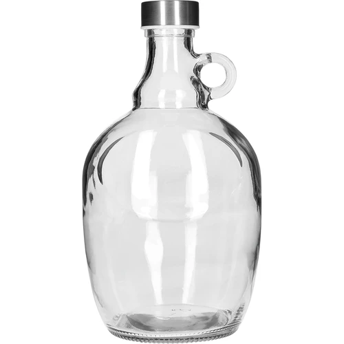 Dama Demižon 1,5 L, s metalnim čepom fi 43 mm i ručkom  - 1 