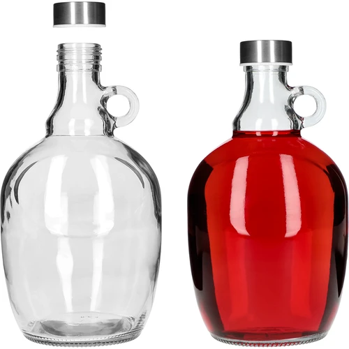 Dama Demižon 1,5 L, s metalnim čepom fi 43 mm i ručkom - 3
