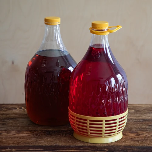 Demižon Dama 5 L PET, s navojnim čepom, ručkom i košaricom - 8