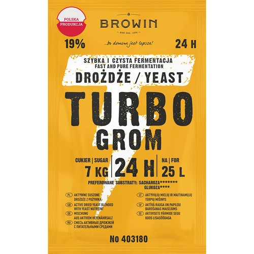 Destilacijski kvasac Turbo Grom 24h  - 1 
