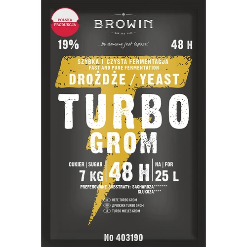 Destilacijski kvasac Turbo Grom 48h  - 1 