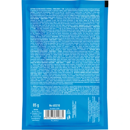 Destilacijski kvasac Turbo Grom 5-7 dana - 2