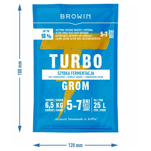 Destilacijski kvasac Turbo Grom 5-7 dana - 4