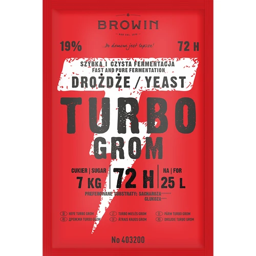 Destilacijski kvasac Turbo Grom 72h - 2