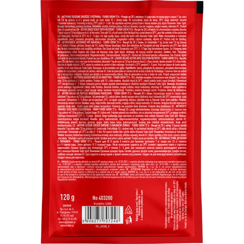 Destilacijski kvasac Turbo Grom 72h - 2