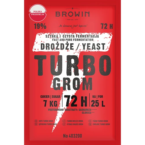 Destilacijski kvasac Turbo Grom 72h  - 1 