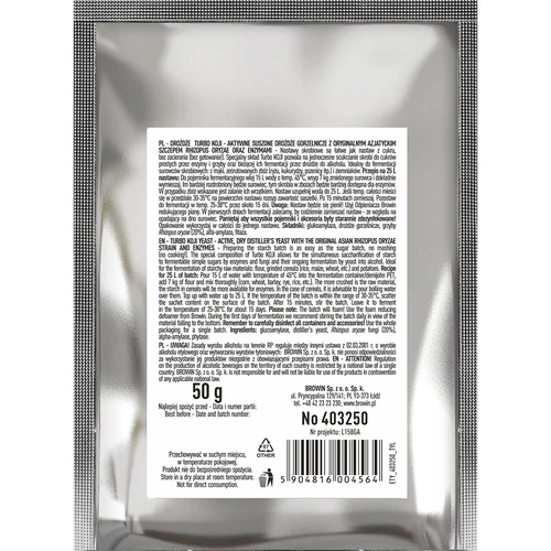 Destilacijski kvasac Turbo Koji, 50 g (bez kašenja!) - 2