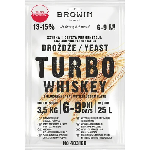 Destilacijski kvasac Turbo Whiskey  - 1 