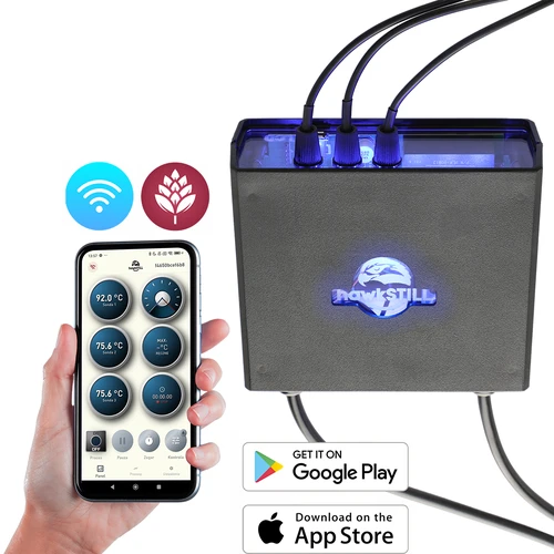 Destilacijski termometar hawkSTILL Wi-Fi s funkcijom uključivanja i isključivanja grijača