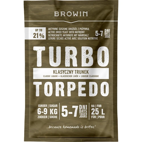 Destilerijski kvasac Turbo Torpedo 5-7 dana 21% 100g