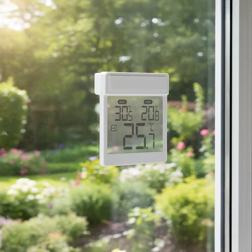 Digitalni vanjski prozorski termometar, samoljepljiv, marke Soens - 9