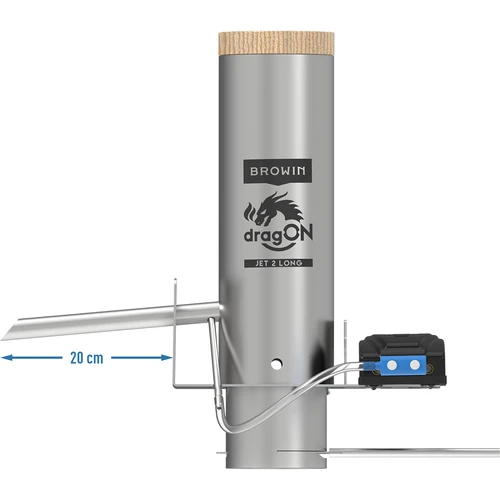 dragON set za pušnicu – IQ moduli s Wi‑Fi i generator dima JET 2 LONG s pepelnikom - 5