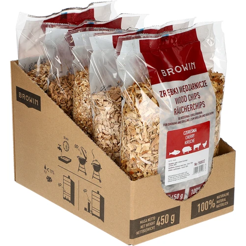Drvene sječke za dimljenje/roštilj, trešnja, 450 g, kl. 8 - 2
