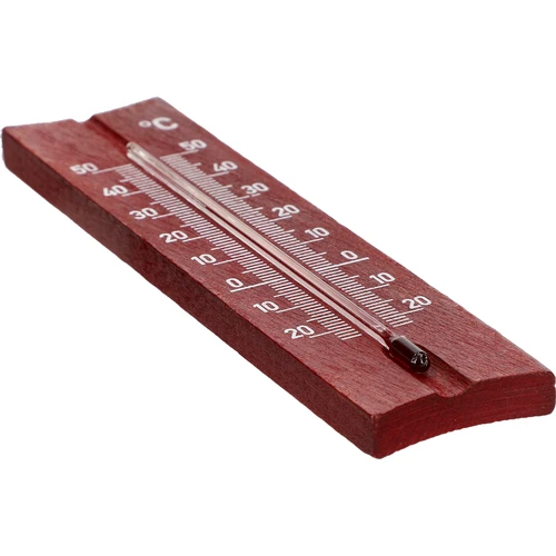 Drveni sobni termometar (-20 do +50°C), boja mahagonija, 15 cm - 4
