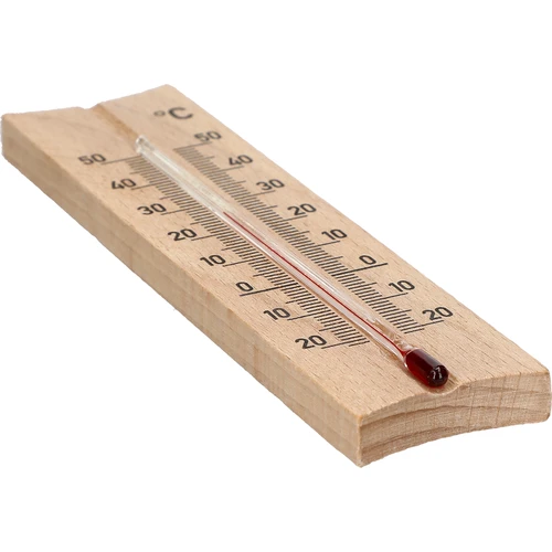 Drveni sobni termometar (-20 do +50°C), svijetlosmeđi, 15 cm - 4