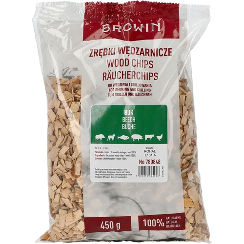 Drvna sječka za dimljenje/roštiljanje, bukva, 450 g, kl.10
