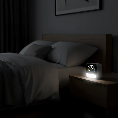 Elektronička meteorološka stanica Soens – s bežičnim senzorom, budilicom i lampicom - 6