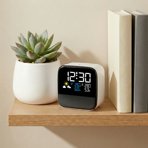 Elektronička meteorološka stanica Soens – s bežičnim senzorom, budilicom i lampicom - 5