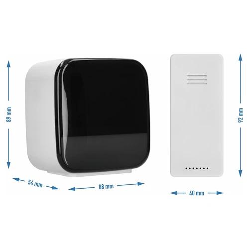 Elektronička meteorološka stanica Soens – s bežičnim senzorom, budilicom i lampicom - 4