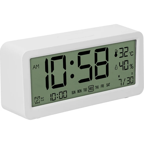 Elektronička vremenska stanica Soens - bijela, sa satom i kalendarom