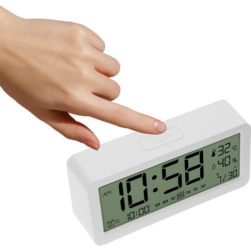 Elektronička vremenska stanica Soens - bijela, sa satom i kalendarom - 3