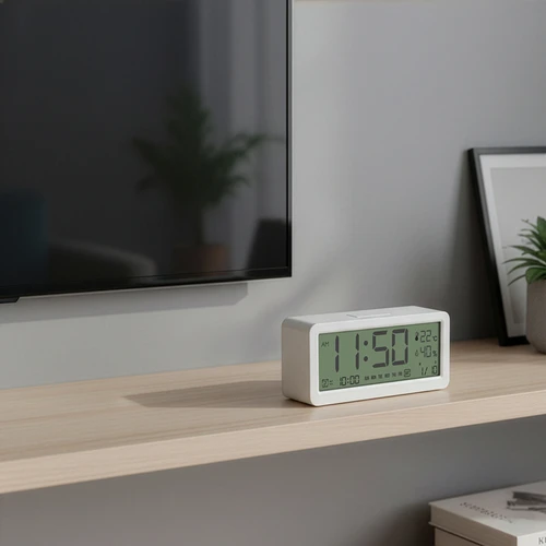 Elektronička vremenska stanica Soens - bijela, sa satom i kalendarom - 9