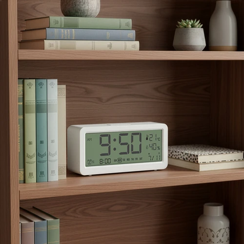 Elektronička vremenska stanica Soens - bijela, sa satom i kalendarom - 8