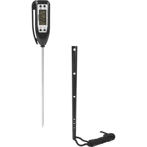 Elektronički kuhinjski termometar (-50°C do +300°C) s futrolom, crni  - 1 