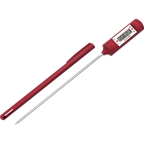 Elektronički kuhinjski termometar, LCD (-20 °C do +250 °C), crveni