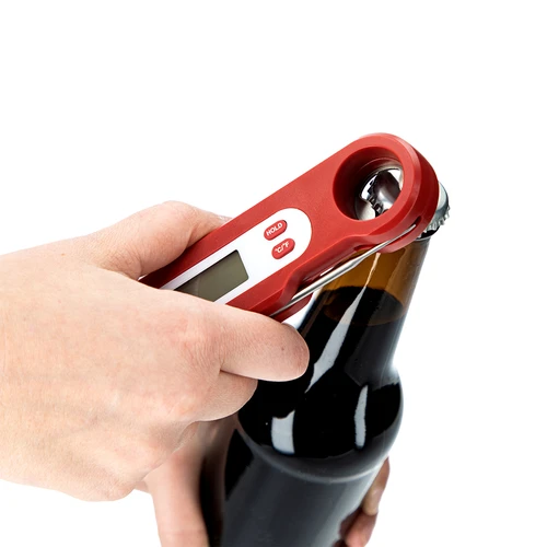 Elektronički kulinarski termometar sa sklopivom sondom (-50/+3002103), crveni - 6