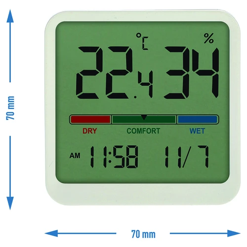 Elektronički sobni termometar, bijeli - 9