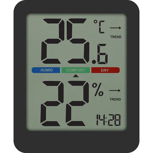 Elektronički sobni termometar, crni - 2